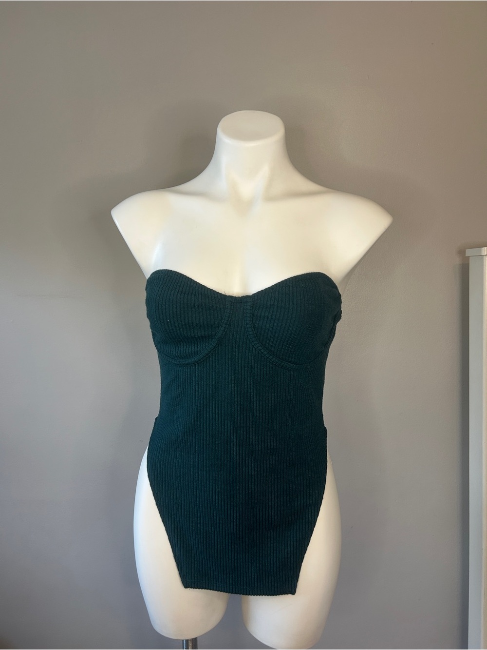 Fashion Nova Call My Name Ribbed Strapless Top